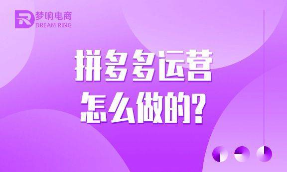 拼多多运营的两种方式，你选对了吗？-云上资源整合网