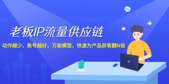 (131)老板 IP流量 供应链，动作越少，账号越好，万能模型，快速为产品获客翻N倍-云上资源整合网