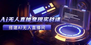 （120期）2024全套Ai无人直播变现实战课，搭建AI无人直播间，利用AI赚米 (24节课) -云上资源整合网